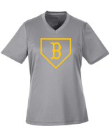 Burnsville HS Baseball Plate Logo - Womens Performance Shirt