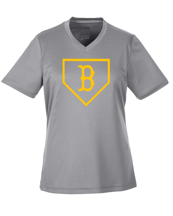 Burnsville HS Baseball Plate Logo - Womens Performance Shirt