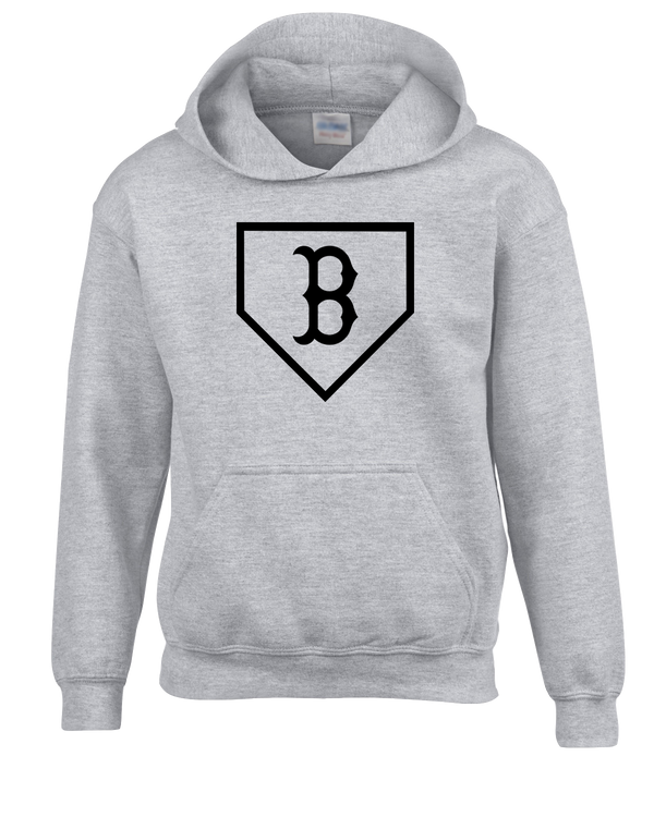 Burnsville HS Baseball Plate Logo - Youth Hoodie