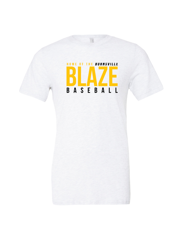 Burnsville HS Baseball Screen - Mens Tri Blend Shirt