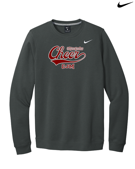 CJM HS Cheer Cheer Banner - Mens Nike Crewneck