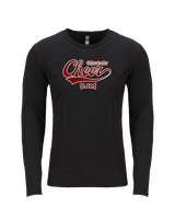 CJM HS Cheer Cheer Banner - Tri-Blend Long Sleeve