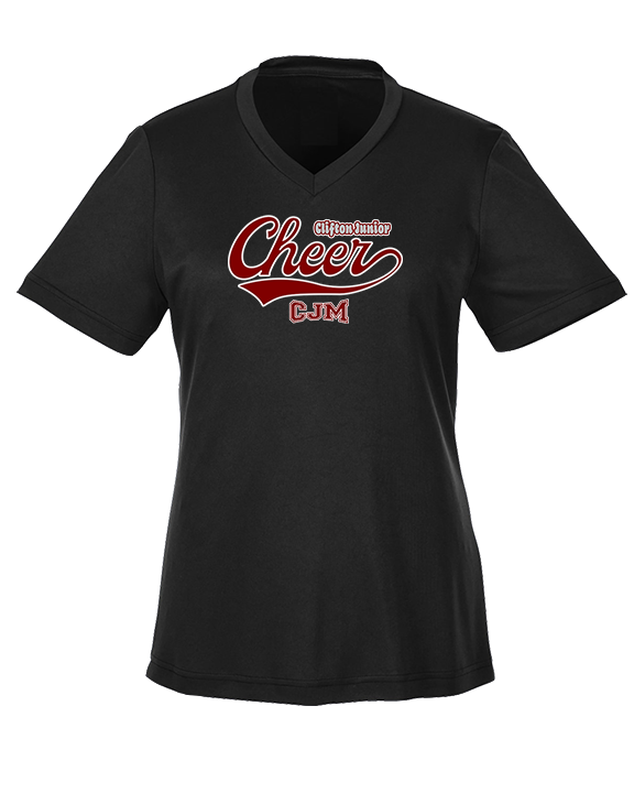CJM HS Cheer Cheer Banner - Womens Performance Shirt