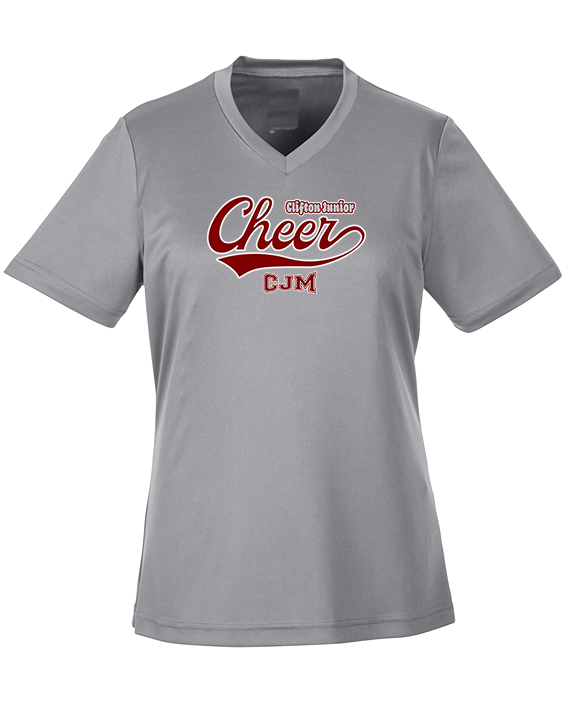 CJM HS Cheer Cheer Banner - Womens Performance Shirt