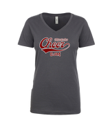 CJM HS Cheer Cheer Banner - Womens V-Neck