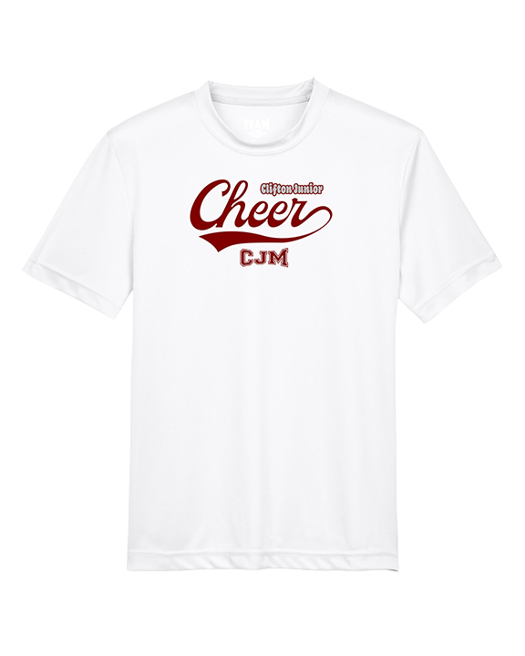 CJM HS Cheer Cheer Banner - Youth Performance Shirt