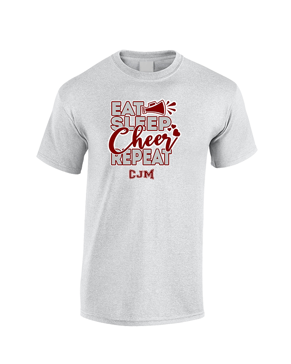 CJM HS Cheer Eat Sleep Cheer - Cotton T-Shirt