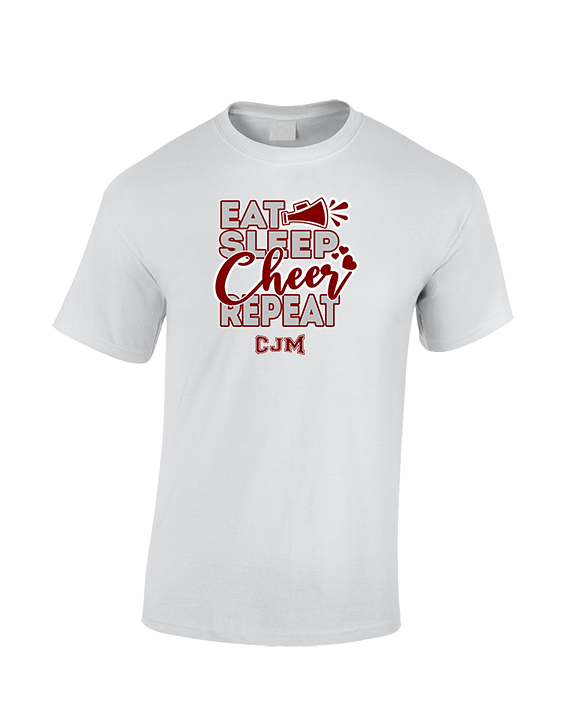 CJM HS Cheer Eat Sleep Cheer - Cotton T-Shirt