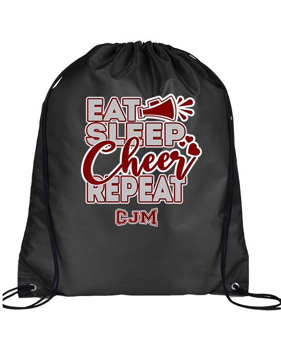 CJM HS Cheer Eat Sleep Cheer - Drawstring Bag