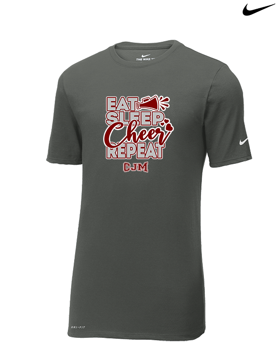 CJM HS Cheer Eat Sleep Cheer - Mens Nike Cotton Poly Tee