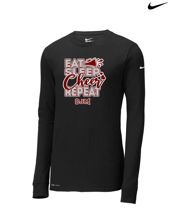CJM HS Cheer Eat Sleep Cheer - Mens Nike Longsleeve