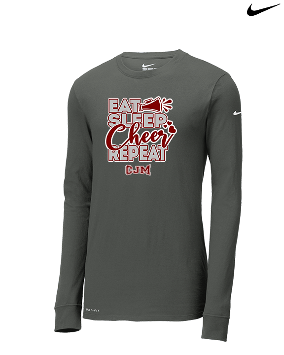 CJM HS Cheer Eat Sleep Cheer - Mens Nike Longsleeve