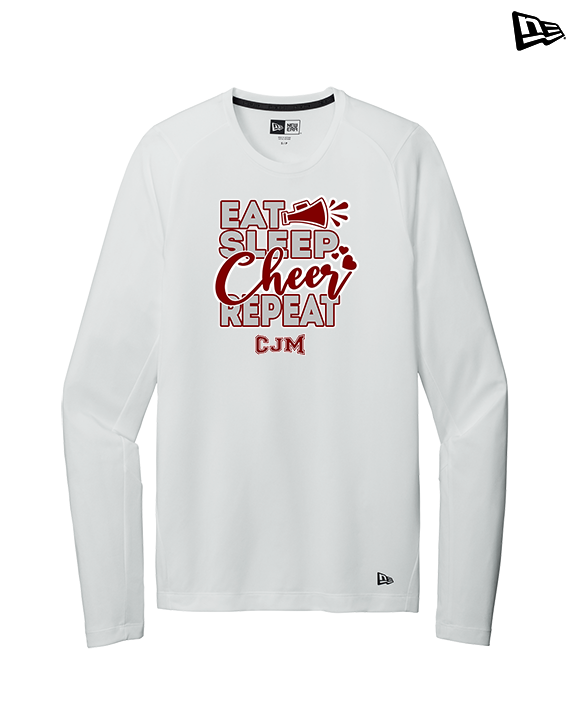 CJM HS Cheer Eat Sleep Cheer - New Era Performance Long Sleeve