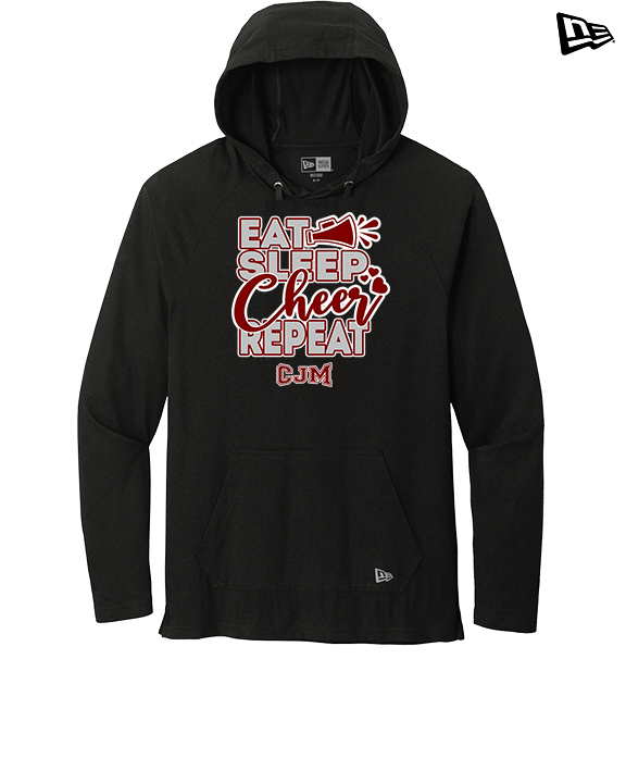 CJM HS Cheer Eat Sleep Cheer - New Era Tri-Blend Hoodie