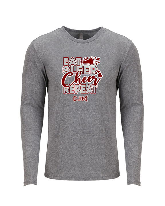 CJM HS Cheer Eat Sleep Cheer - Tri-Blend Long Sleeve