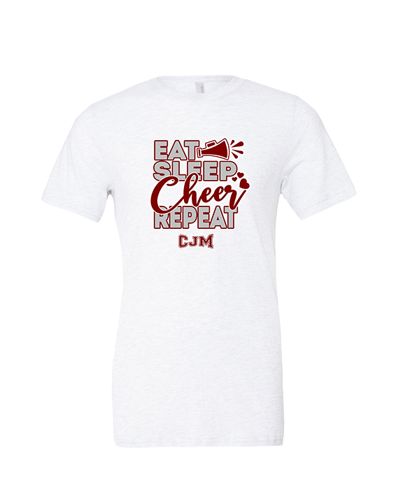CJM HS Cheer Eat Sleep Cheer - Tri-Blend Shirt