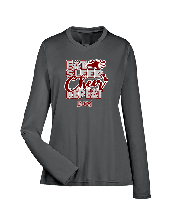 CJM HS Cheer Eat Sleep Cheer - Womens Performance Longsleeve
