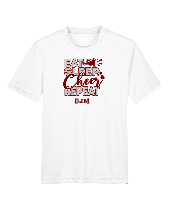CJM HS Cheer Eat Sleep Cheer - Youth Performance Shirt