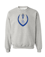 Charter Oak Full Football- Crewneck Sweatshirt