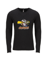 CT Crushers Baseball Logo - Tri-Blend Long Sleeve