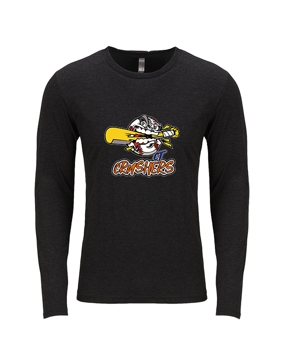 CT Crushers Baseball Logo - Tri-Blend Long Sleeve