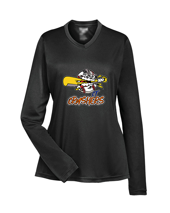 CT Crushers Baseball Logo - Womens Performance Longsleeve