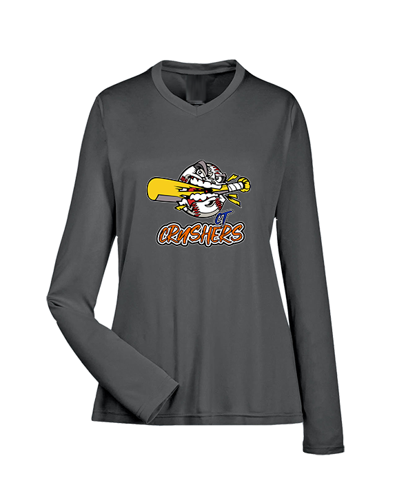 CT Crushers Baseball Logo - Womens Performance Longsleeve