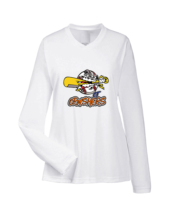 CT Crushers Baseball Logo - Womens Performance Longsleeve