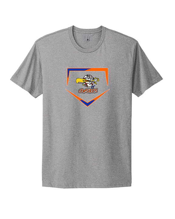 CT Crushers Baseball Plate - Mens Select Cotton T-Shirt