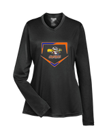 CT Crushers Baseball Plate - Womens Performance Longsleeve