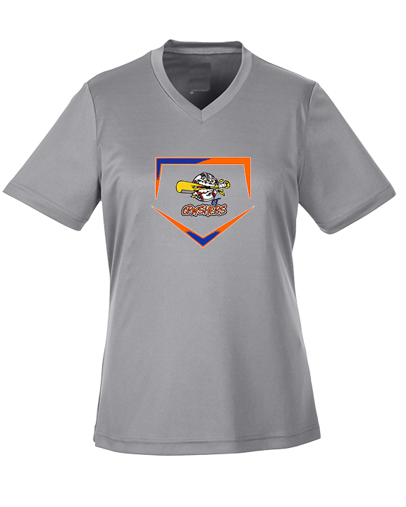 CT Crushers Baseball Plate - Womens Performance Shirt