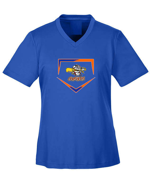 CT Crushers Baseball Plate - Womens Performance Shirt