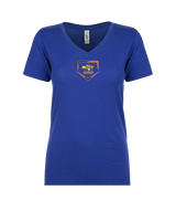 CT Crushers Baseball Plate - Womens Vneck
