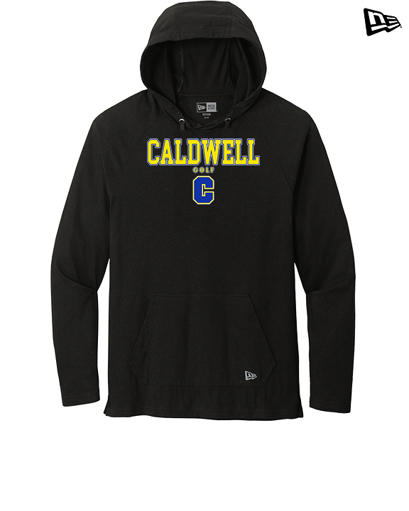 Caldwell HS Golf Block - New Era Tri-Blend Hoodie