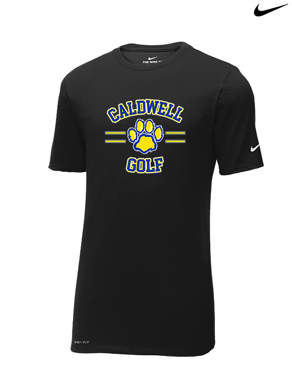 Caldwell HS Golf Curve - Mens Nike Cotton Poly Tee