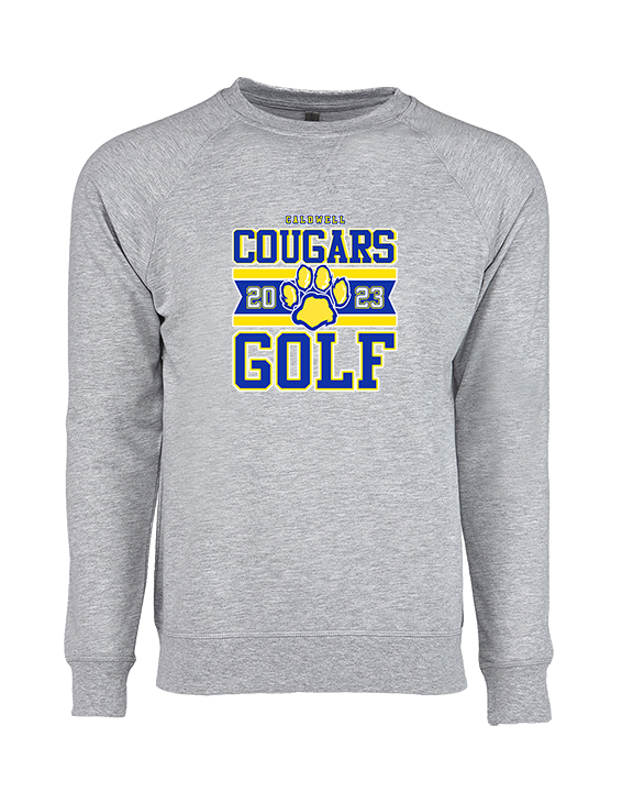 Caldwell HS Golf Stamp - Crewneck Sweatshirt
