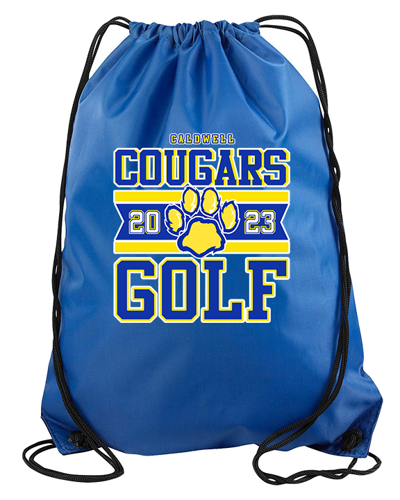 Caldwell HS Golf Stamp - Drawstring Bag