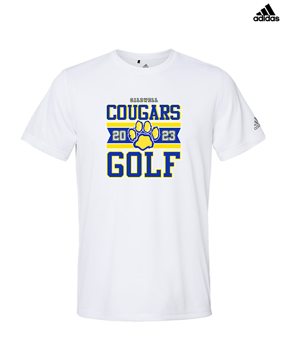 Caldwell HS Golf Stamp - Mens Adidas Performance Shirt