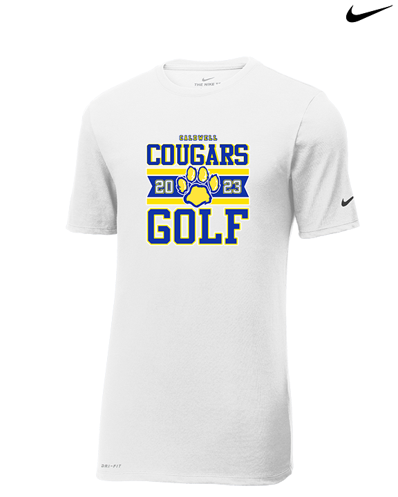 Caldwell HS Golf Stamp - Mens Nike Cotton Poly Tee