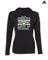 Caldwell HS Golf Stamp - Womens Adidas Hoodie