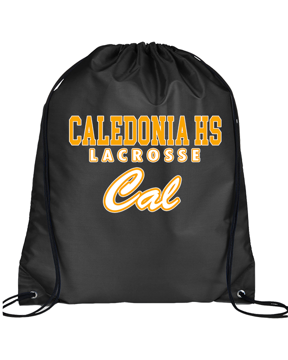 Caledonia HS Boys Lacrosse Block - Drawstring Bag