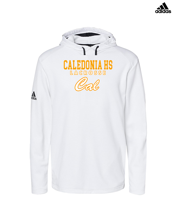 Caledonia HS Boys Lacrosse Block - Mens Adidas Hoodie