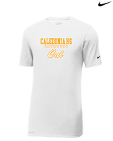 Caledonia HS Boys Lacrosse Block - Mens Nike Cotton Poly Tee