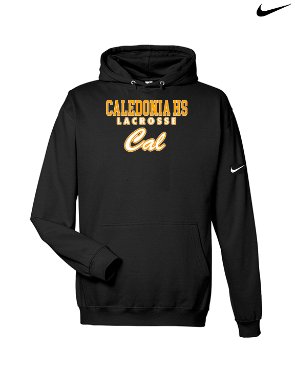 Caledonia HS Boys Lacrosse Block - Nike Club Fleece Hoodie