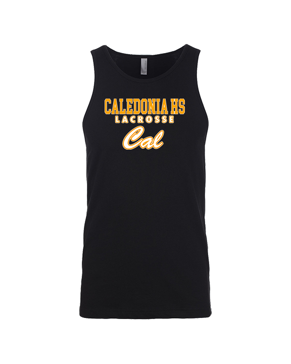 Caledonia HS Boys Lacrosse Block - Tank Top