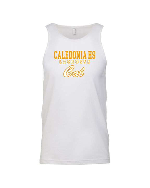 Caledonia HS Boys Lacrosse Block - Tank Top