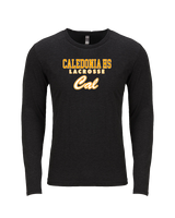 Caledonia HS Boys Lacrosse Block - Tri-Blend Long Sleeve