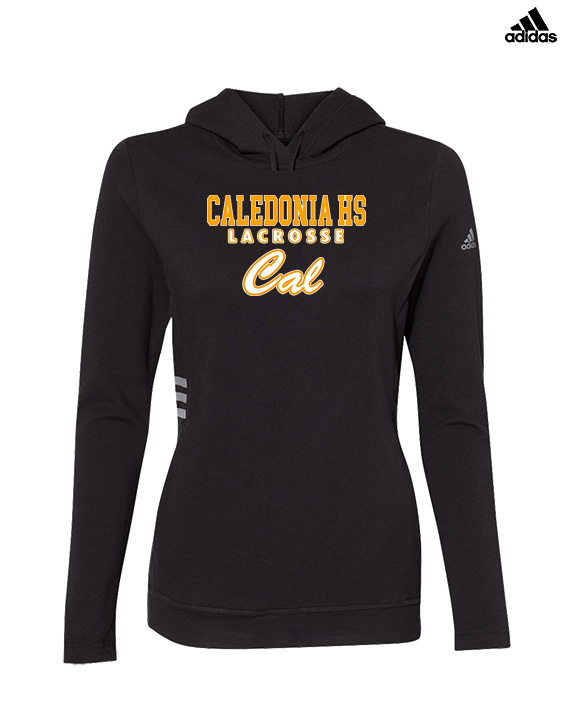 Caledonia HS Boys Lacrosse Block - Womens Adidas Hoodie