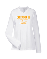 Caledonia HS Boys Lacrosse Block - Womens Performance Longsleeve