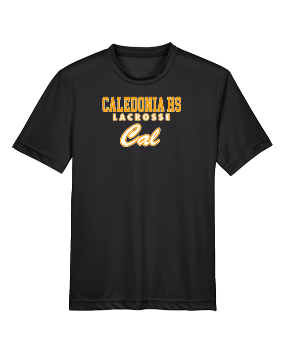 Caledonia HS Boys Lacrosse Block - Youth Performance Shirt